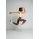 legging femme taille haute marron pour entraînement