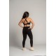 Brassière yoga Kamila noire avec pads amovibles