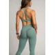 Brassière Kamila verte dos croisé respirant