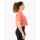 Crop t-shirt femme raspberry VELITES en plein effort Hyrox