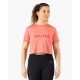 Crop top anti-odeur raspberry pour yoga, musculation, fitness
