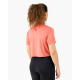 Crop crop-shirt maintien et confort training en teinte rose