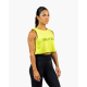 Tank crop top VELITES HOLO vert FERN pour CrossFit® et fitness