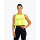 Tank crop top VELITES HOLO vert FERN – Technique & respirant