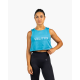 Tank crop top VELITES HOLO bleu Ultramarine – Respirant & stylé