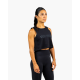 Crop top yoga femme noir – Ultra léger et stretch