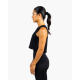 Crop top sport femme noir – Respirant et anti-odeur