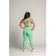 Training legging flashy green SOFY | BARBELL REGIMENT