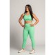 Legging Femme SOFY vert flashy | BARBELL REGIMENT