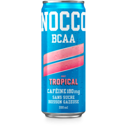 NOCCO Tropical - Boisson BCAA Vegan 330 ml Sans Sucre