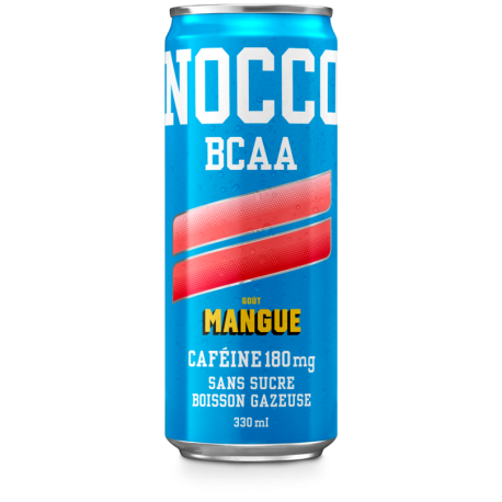 NOCCO Mangue - Boisson BCAA Vegan 330 ml Sans Sucre