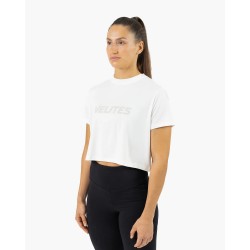Crop top sport femme blanc pour entraînements CrossFit®
