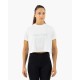 Crop top sport femme blanc pour entraînements CrossFit®