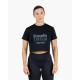 Crop top sport femme HOLO noir CrossFit 2025 VELITES