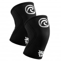 Genouillères RX 5mm noires pour haltérophilie Rehband WFP Edition
