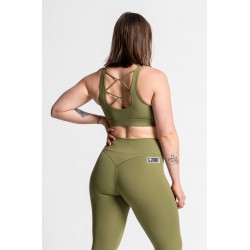 Brassière femme sport Regina vert army – Barbell Regiment