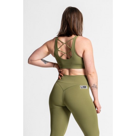 Brassière femme sport Regina vert army – Barbell Regiment