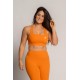 Brassière Kamila Barbell Regiment orange maintien intense