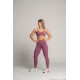 Legging sport femme respirant et galbant couleur rose
