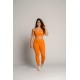 Legging Kimy orange Barbell Regiment femme sport