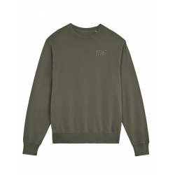 Sweat The Crew vert kaki vintage unisexe Barbell Regiment