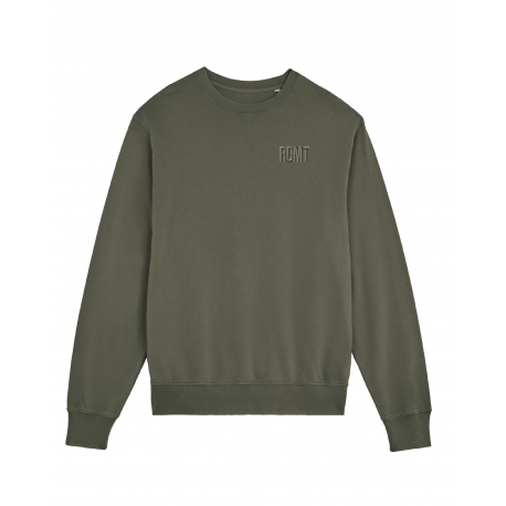 Sweat The Crew vert kaki vintage unisexe Barbell Regiment
