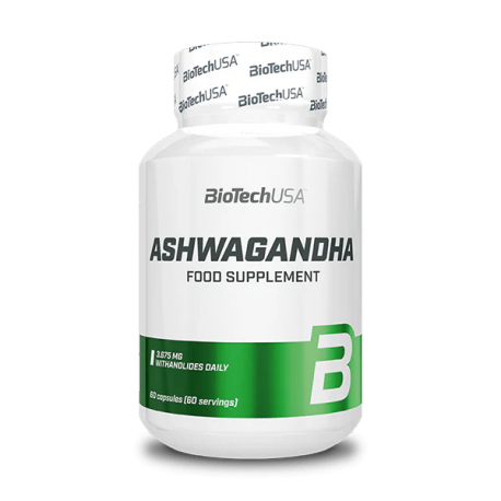 Complément Ashwagandha BiotechUSA 60 gélules pour le stress