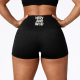 Short Femme Sport Frannie Noir Logo Blanc