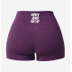 Women Sports Shorts Frannie Purple White Logo
