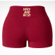 short fitness femme burgundy support training