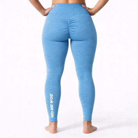 Legging taille haute galbant Femme MARBLE bleu | VERY BAD WOD