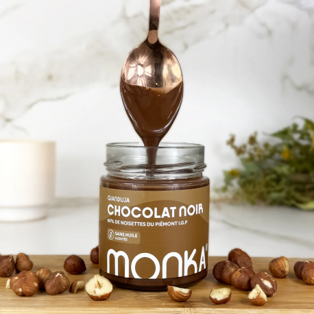 GIANDUJA Spread -  Dark Chocolate 200 Gr| MONKA