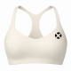 brassière fitness femme blanc crème training