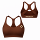 brassière fitness femme marron training