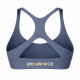brassière sport respirante bleu gris musculation