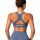 brassière sport femme Anna bleu gris fitness