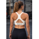 brassière fitness femme blanc crème training