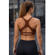 brassière fitness femme marron training