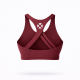 Crop brassière respirante femme Very Bad Wod rouge bordeaux pour training et fitness