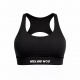 Brassière Helen noire Very Bad Wod femme pour training et yoga, maintien et confort stretch