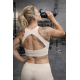Sport bra HELEN model white cream | VERY BAD WOD