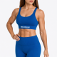 Brassière fitness femme Very Bad Wod bleue maintien optimal pour training et WOD