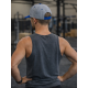 Snapback Skull Barbell Regiment gris bleu pour fitness training unisexe taille unique