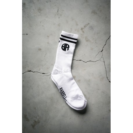 Chaussettes BR blanches Barbell Regiment training