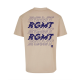 t shirt barbell regiment beige lifestyle t shirt oversize sport
