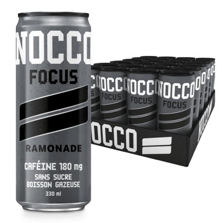 NOCCO Focus Ramonade Pack 24 Canettes Sans Sucre
