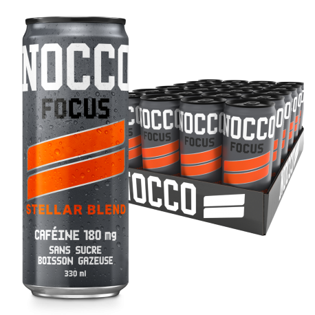 NOCCO Focus Stellar Blend pack 24 boisson énergisante sans sucre
