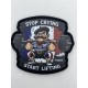 Patch velcro sport Stop Crying Start Lifting homme