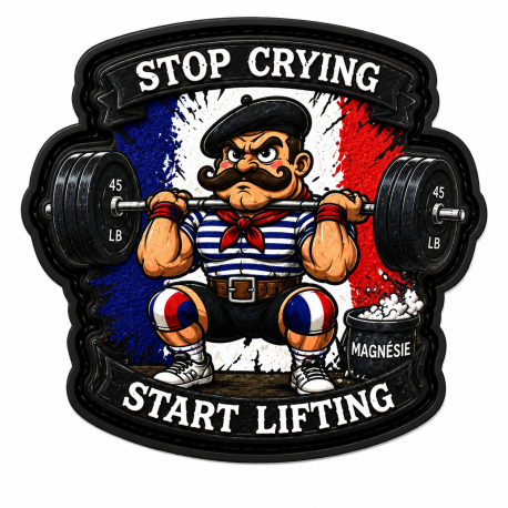 Patch velcro homme bleu blanc rouge Very Bad Wod