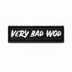 Logo VERY BAD WOD black 3D PVC velcro patch | VERY BAD WOD